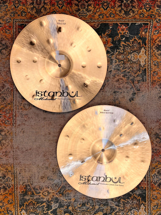 Massive Dark Huge DUO ISTANBUL Mehmet Hamer Hihats 16” 1227 1388 g PERFECT! Don’t Pay $680!