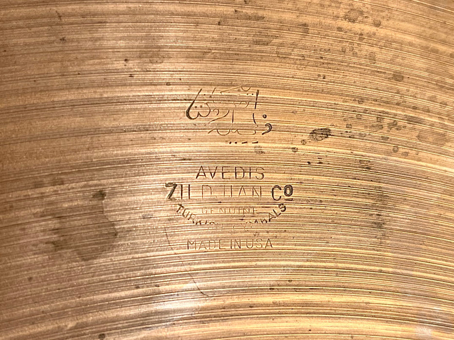 HOLY GRAIL Vintage Zildjian 24” TRANS STAMP 1940s RIDE CRASH 2940 g Amazing CYMBAL! End Of The Road A!
