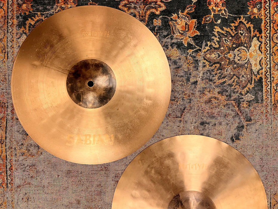 UNIQUE Sabian PROTOTYPE PARAGON HHX X CELERATOR Hihats 14” 984 1516 g ICONIC GOLD LOGO