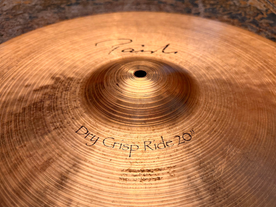 Discontinued PAISTE SIGNATURE DRY CRISP Ride 20” Dark, Clean, And Controlled! 2382 g