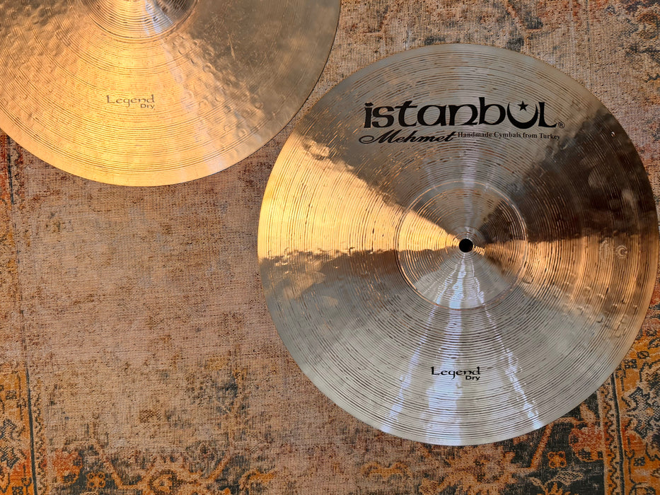 Rare MASSIVE Istanbul Mehmet LEGEND DRY 16” Hihats 1210 1434 g CLEAN GORGEOUS Hand Hammered
