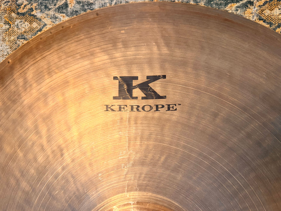 RARE Zildjian KEROPE 24” Ride Crash! THE ORIGINAL! COLLECTIBLE! Only Made 1 Year! 3120 g