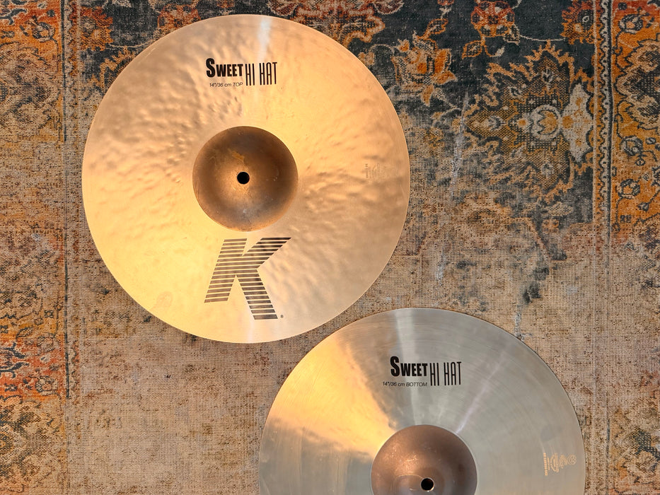 Zildjian K Sweet Hihats 14” AMAZING SHAPE! CRISP SMOOTH! Versatile! 984 1446 g Don’t Pay $650?