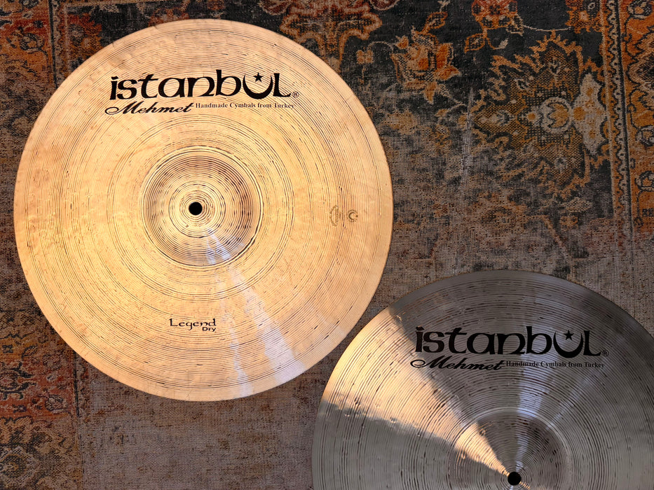 Rare MASSIVE Istanbul Mehmet LEGEND DRY 16” Hihats 1210 1434 g CLEAN GORGEOUS Hand Hammered