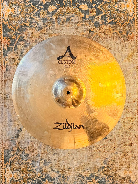 Zildjian A Custom 19” Crash Paperthin! Fantastic DARK SHIMMER! Only 1378 g WHY PAY $434?