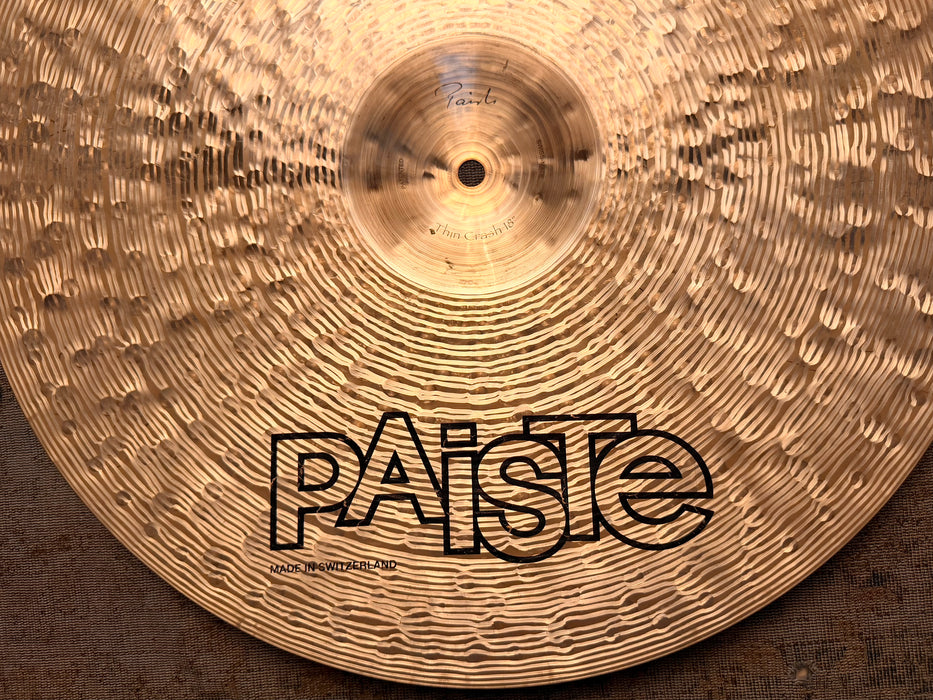 Paiste TRADITIONAL Thin Crash 18” ULTRA MELLOW Dark Warm! Earlier! 1290 g Don’t Pay $615?
