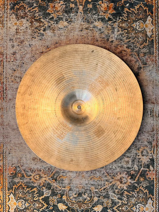 Semi-Dark 1960s Vintage Zildjian Factory Stamped MEDIUM THIN 18” Crash 1436 g