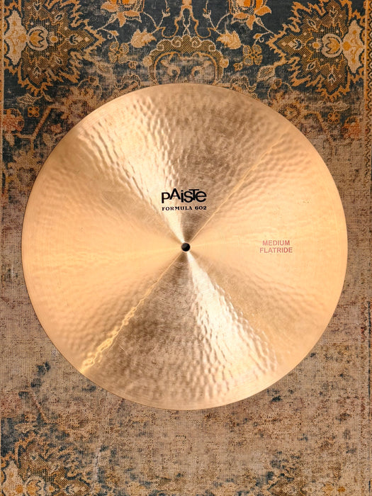 PAISTE 602 Medium Flat Ride 20" CLEAN! GLASSY Mellow Tone! ULTRA SMOOTH! 2311 g Don’t Pay $760!