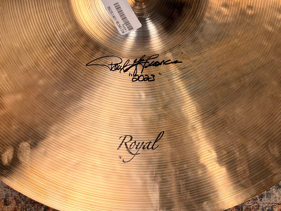 Paul Francis Custom Royal Cymbals Brilliant THIN CRASH 18” 1488 g Shimmering Clean Look and Tone