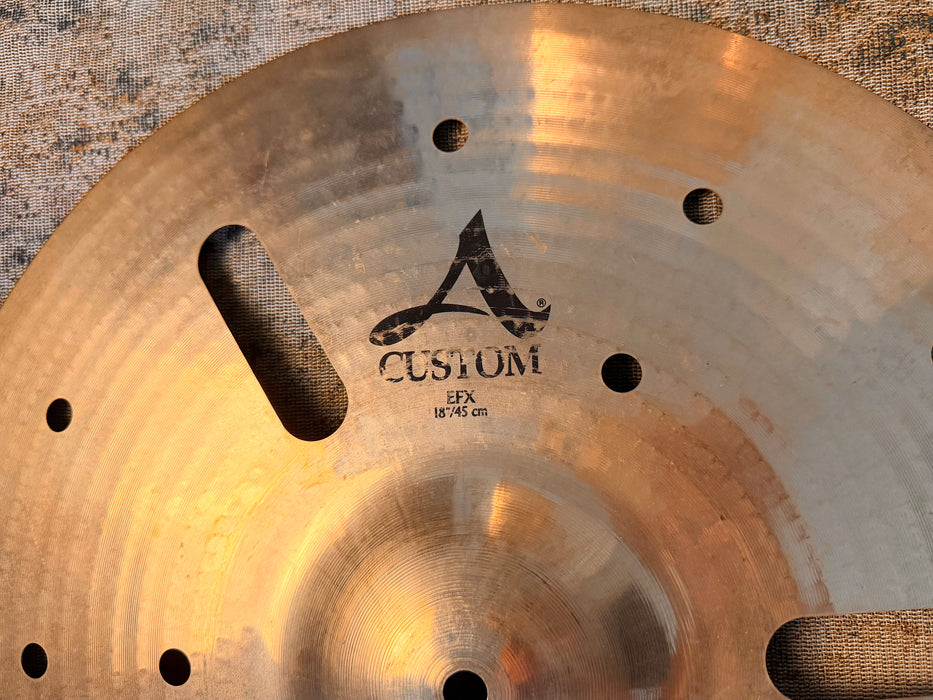 Zildjian A CUSTOM 18" EFX CRASH Thin Complex ONLY 1196 g Why Pay $420