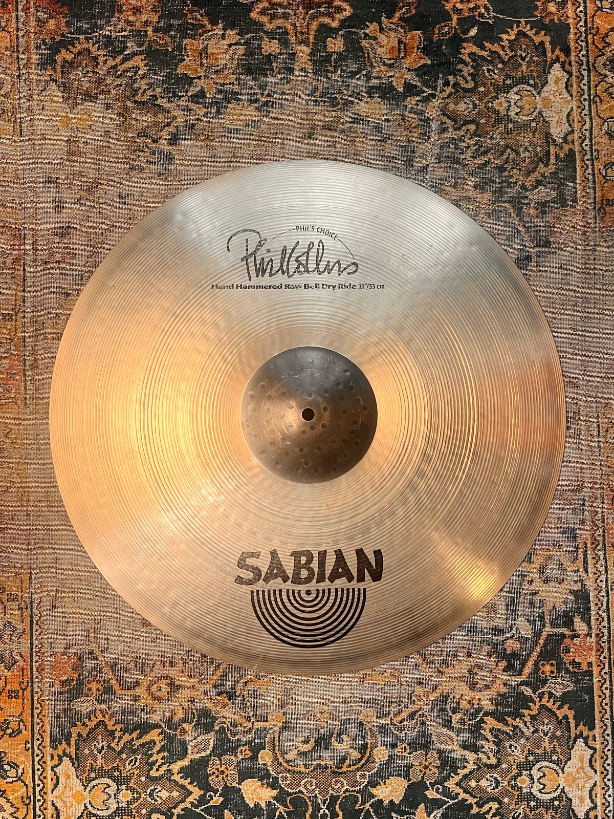 Sabian PHIL COLLINS Signature Ride 21” VERY RARE 3296 g Raw Bell