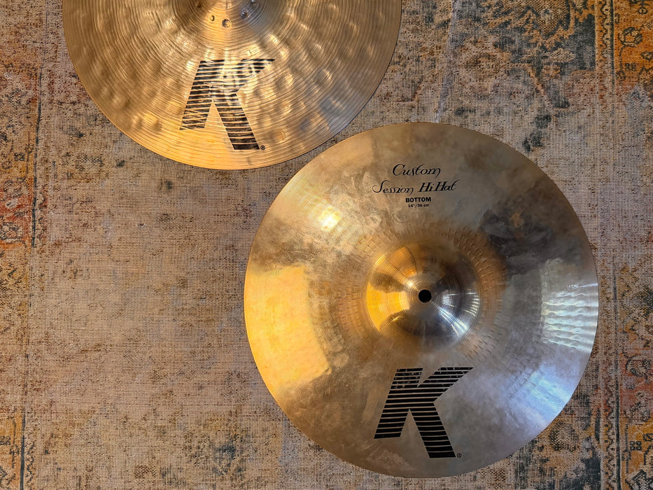 Zildjian K Custom SESSION STEVE GADD Hihats 14” 1148 992 g CLEAN Don’t Pay $630 For A Guess!