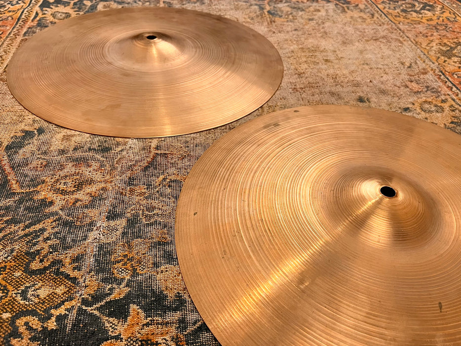 1960s Vintage Zildjian 14” Hihats 825 1040 g RINGO Light Whipsy Classic 60s TONE! Complex!