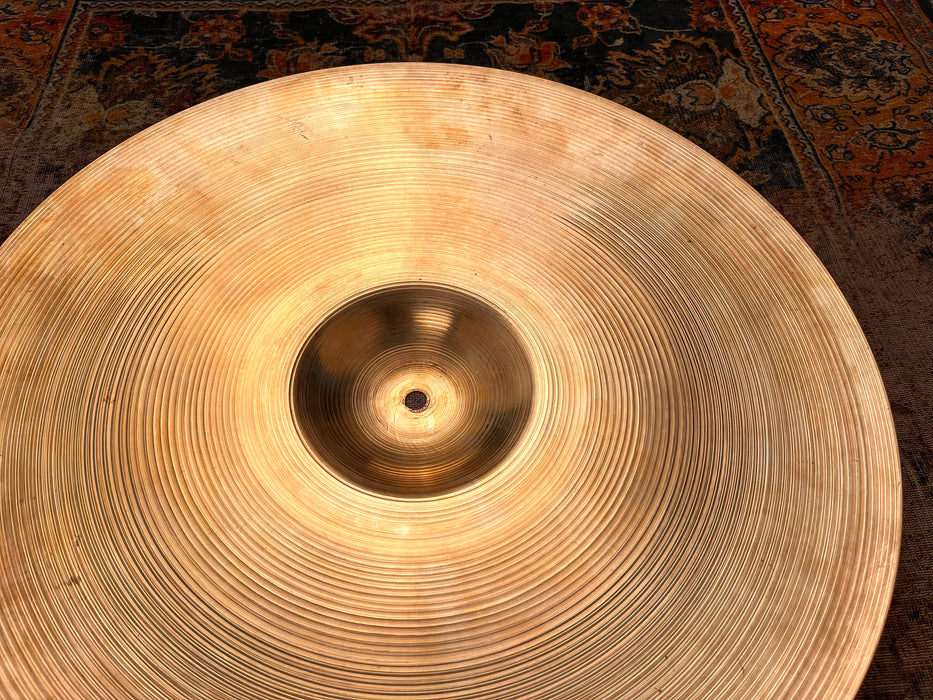 Rare Thin Vintage 1960s Zildjian CRASH 20” 1994 g LIGHT COMPLEX RIDE g Amazing! Steep Profile!