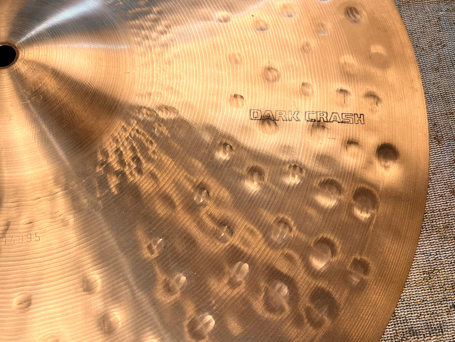 Vintage PAISTE SOUND CREATION DARK CRASH 18” 1720 g THE FAMOUS! Rare and Complex! Great Light Ride