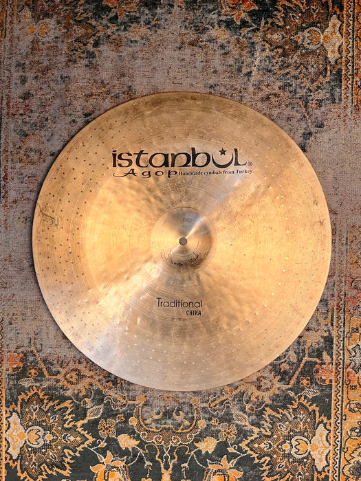 ISTANBUL AGOP China 20” TRADITIONAL Paper Thin ONLY 1267 g Very WIDE LIP Complex! Swish