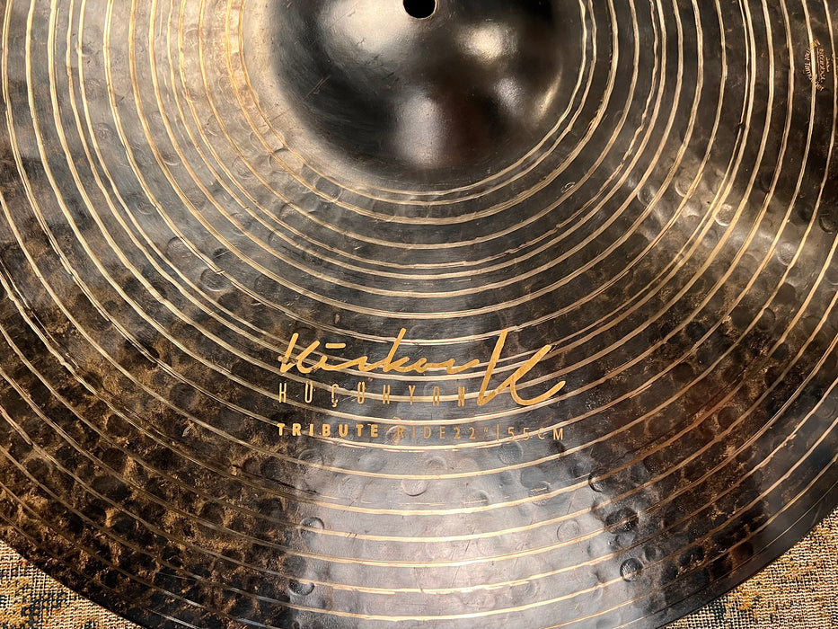 DRY DARK Istanbul Mehmet Kirkor K Ride 22" 2415 g PERFECT! Absolutely Stunning Black Gold Lathe!
