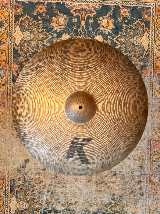 ORIGINAL Zildjian K Custom HIGH DEFINITION Ride 22” THINNER AT 2976 g DRY! DARK Patina! BEAUTIFUL