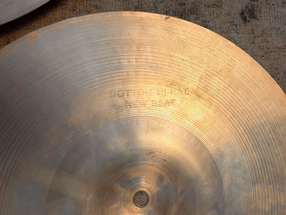 Vintage Zildjian 1960s New Beat Hihats 14” Only 839 1262 g SMOOTH Iconic Tone! EARLY NEW BEATS