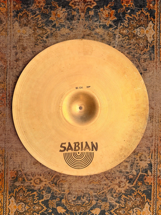Vintage Sabian Hollow Logo MEDIUM HEAVY Ride 20” 2694 g DRY Stick Definition, Strong Bell Versatile