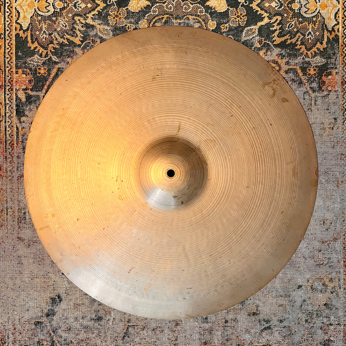 Vintage 1950s Zildjian 20” Hand Hammered LIGHT Crash Ride 2120 g