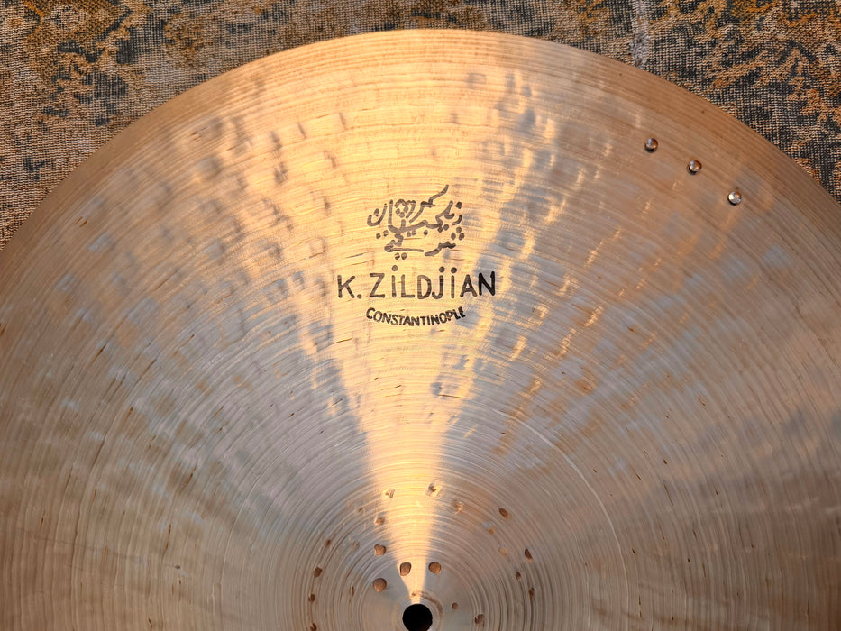 Zildjian K CONSTANTINOPLE LIGHT RIDE 22” SIZZLE PERFECT Ultra WARM! Crashable! Collectible! 2286 g