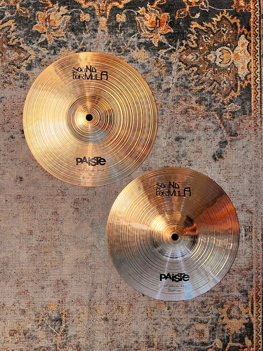 RARE Paiste 10” MICRO HATS Hihats Sound Formula SUPER CLEAN Look And Tone! 482 544 g Not $610