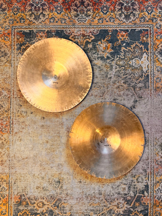 RARE Vintage Zildjian ISTANBUL K PAPER THIN HIHATS 12” at Only 393 Over 406 g! ULTRA LIGHT WHISPY!