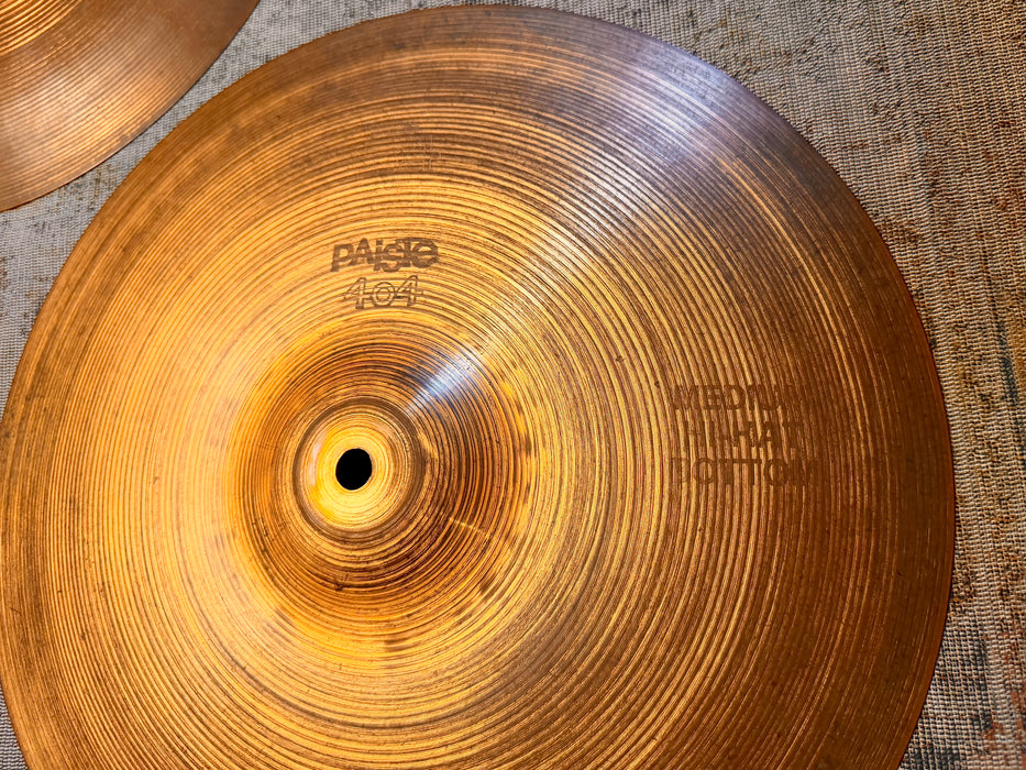 SUPER THIN Vintage PAISTE ENGRAVED 404 14” Hihats ONLY 692 670 g LIGHT AIRY WHISPY