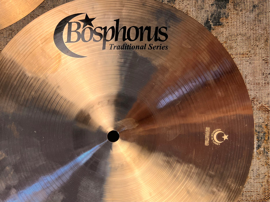 RARE Tight CRISP BOSPHORUS Traditional Factory CRISP 13” Hihats 808 960 g MINT