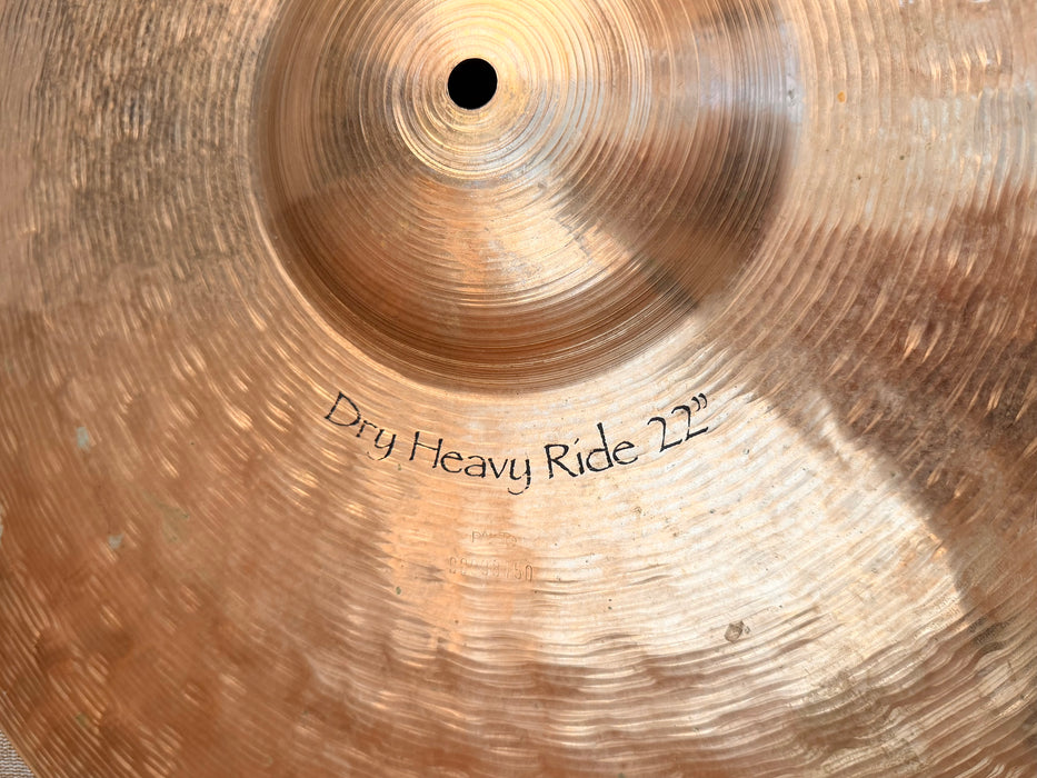 RARE PAISTE Signature 22” DRY HEAVY Ride DANNY CAREY! 3805 g ICONIC 22”! COLLECTIBLE