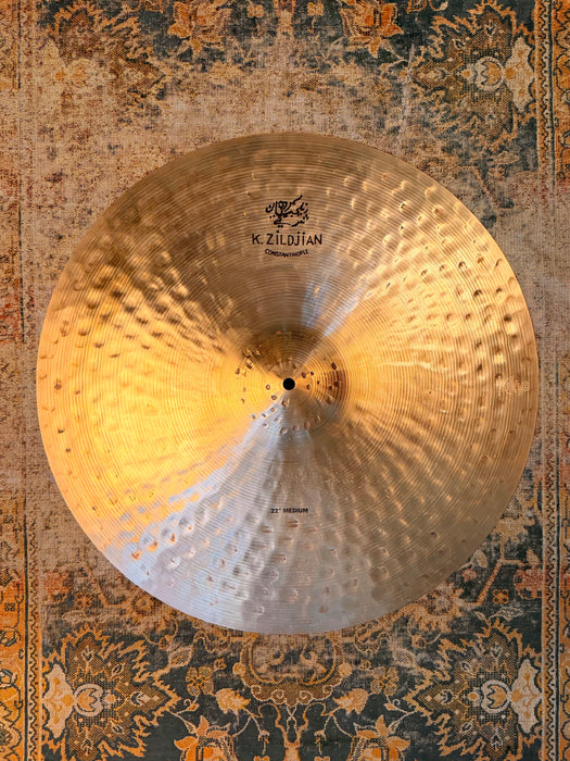 Zildjian K CONSTANTINOPLE Medium Ride 22” DARK DRY IMMACULATE Condition! 2714 g DON’T Pay l $800 For A Guess!!
