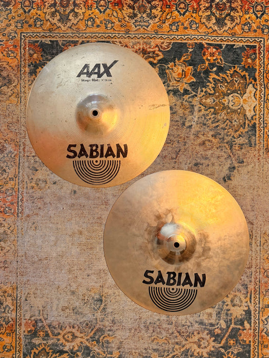 Sabian AAX Stage Hats 14” Versatile Like Brilliant New Beats! Articulate Smooth 986 1350 g