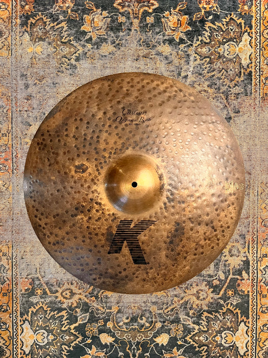 Zildjian K CUSTOM ORGANIC Ride 21” VERY THIN DRY 2340 g RAW TOP & BRILLIANT UNDERSIDE! Why Pay $540?