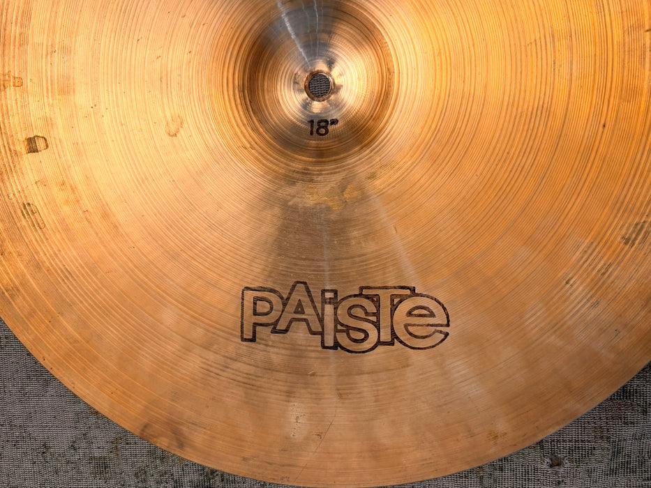 RARE 1978 Vintage Paiste 2002 FACTORY STAMPED MEDIUM 18” CRASH RIDE BONHAM ICONIC TONE 1430 g