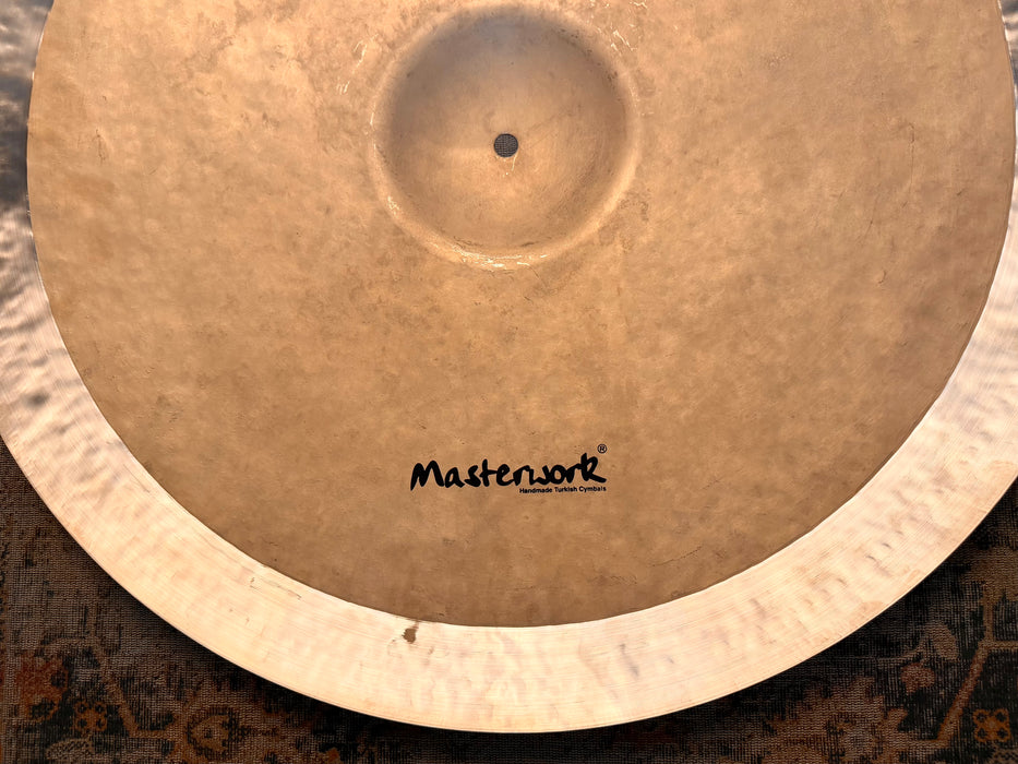 PAPER THIN 24”! Masterwork Crash Ride That is ONLY 2178 g VERY Light Complex Tone Sand Blasted Thin Lathe