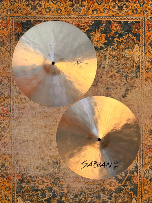 RARE Sabian ARTISAN 15” Hihats 1028 1530 g DARK + CRISP PERFECT SHAPE! Amazing! Don’t Pay $1000