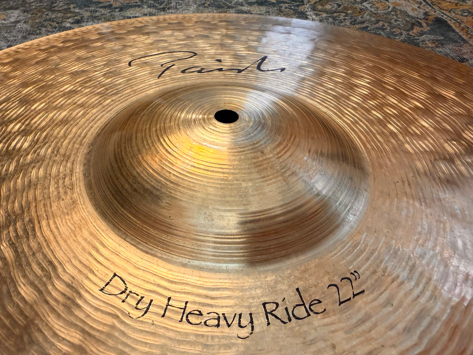 RARE PAISTE Signature 22” DRY HEAVY Ride DANNY CAREY! 3805 g ICONIC 22”! COLLECTIBLE