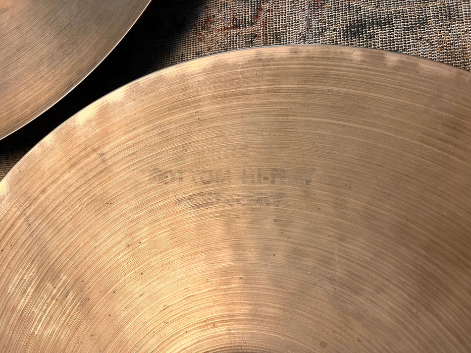 Vintage Zildjian 1960s New Beat 14” Hihats Only 874 1240 g LIGHT! AMAZING Tone! EARLY NEW BEATS