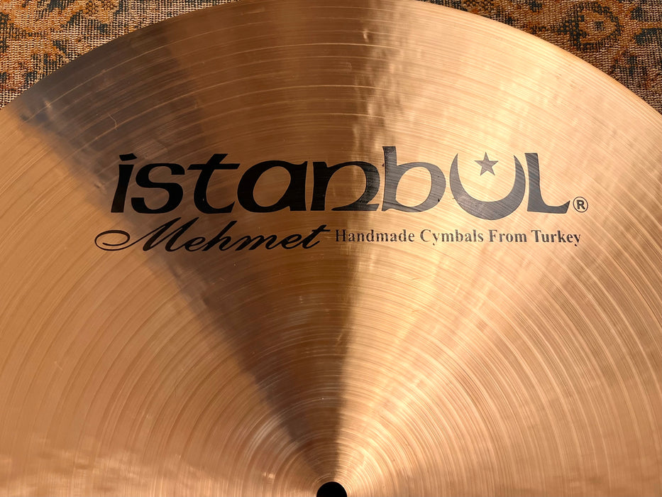 Rare DARK WARM ISTANBUL Mehmet 20" FLAT RIDE 1858 g Sizzle Controlled Ultra Smooth! Incredible!