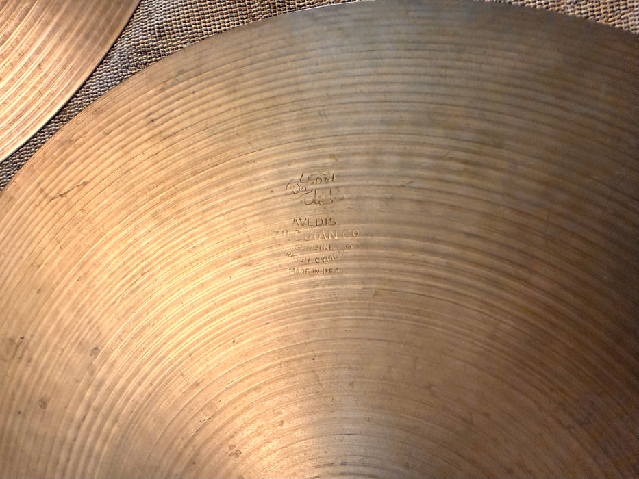 Vintage Zildjian 1960s New Beat Hihats 14” SMOOTH Iconic Tone! EARLY NEW BEATS At 896 1298 g