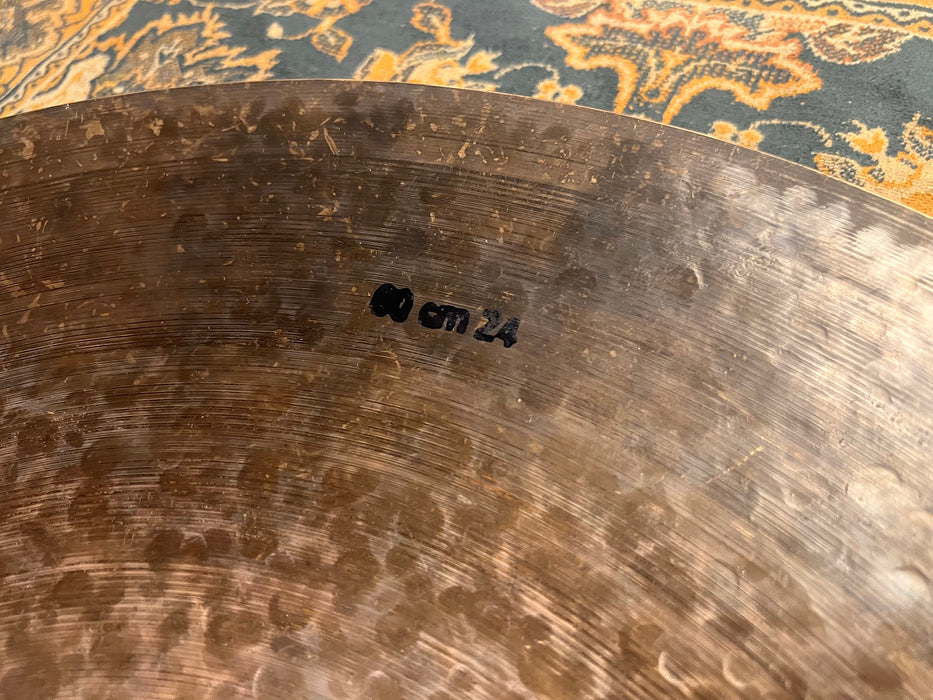 2 FEET OF JOY! RARE Bosphorus THIN 24” BLACK PEARL Ride Crash 2350 g TURK