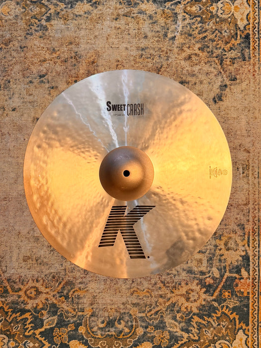 Zildjian K SWEET CRASH 17” 1138 g Dark And CLEAN Sounding! Gorgeous DARK One! Don’t Pay $400!