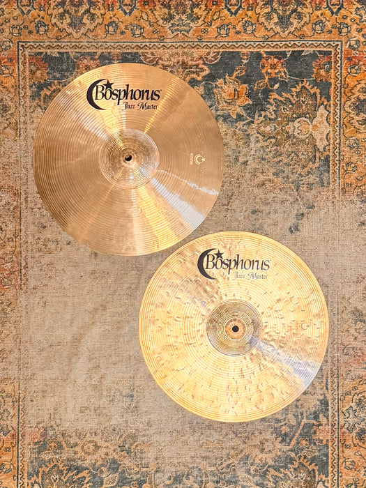 Bosphorus JAZZ MASTER Hihats 14” 800 1200 g LIGHT w/AIRY COMPLEXITY! Hard To Find! PERFECT