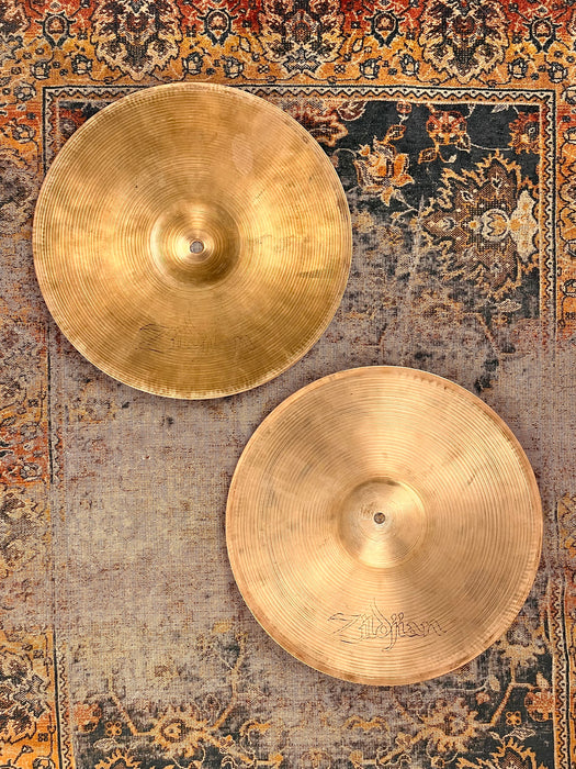 THIN TOP Vintage Zildjian New Beat 14” Hihats ONLY 722 g Over 1056 g Light Complex Amazing