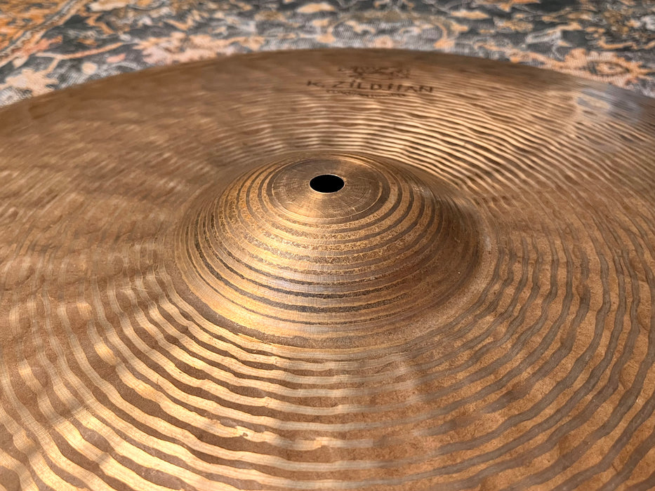 RARE Zildjian K CONSTANTINOPLE HI BELL DRY RIDE 22” 2472 g Sizzle THINNER! WIDE LATHE!