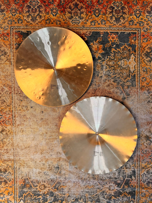 Vintage PAISTE SOUND CREATION Dark Medium SOUND EDGE Hihats 14” 972 1254 g SUPER CLEAN! Collectible