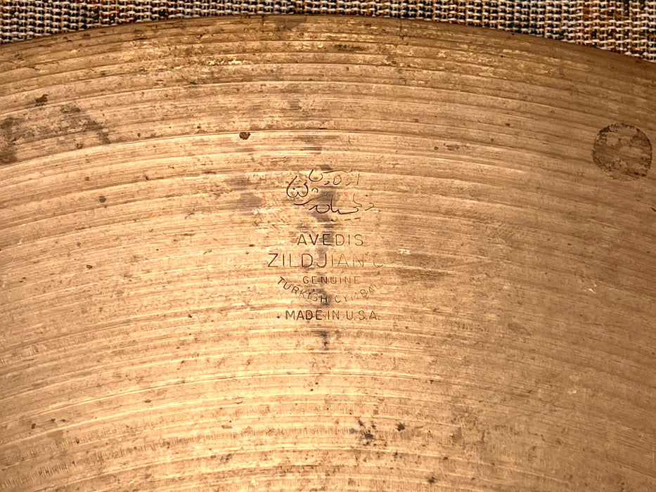 Classic 1970s Vintage Zildjian Ride Crash Ride 20” 2362 g FAMOUS 70s TONE!