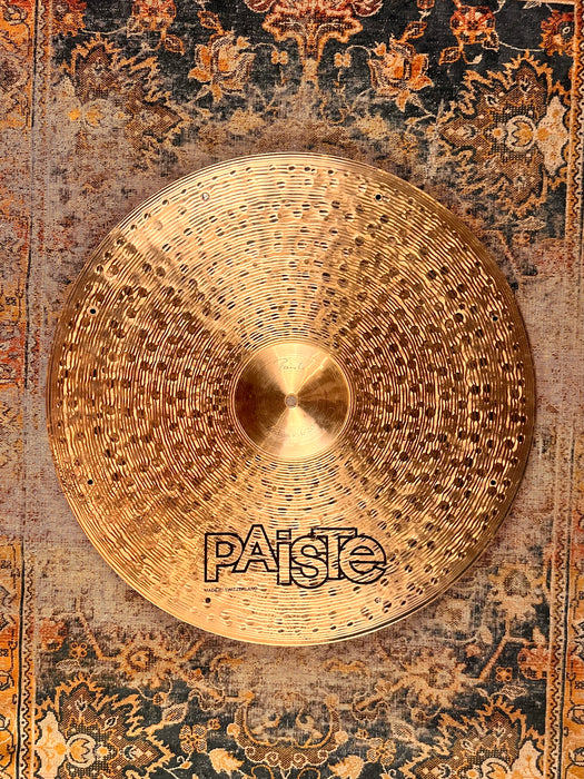 Rare Paiste TRADITIONAL Medium 20” Crash Ride Sizzle 2168 g AMAZING Cd! Ultra Warm Crashable Mellow