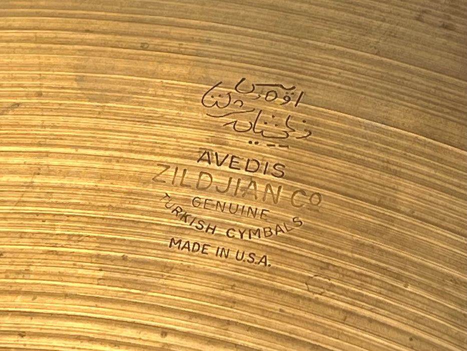 Rare Ultra Complex 19” Vintage Zildjian 1960s Hand Hammered SIZZLE Ride 1774 g ALL 8 RIVETS
